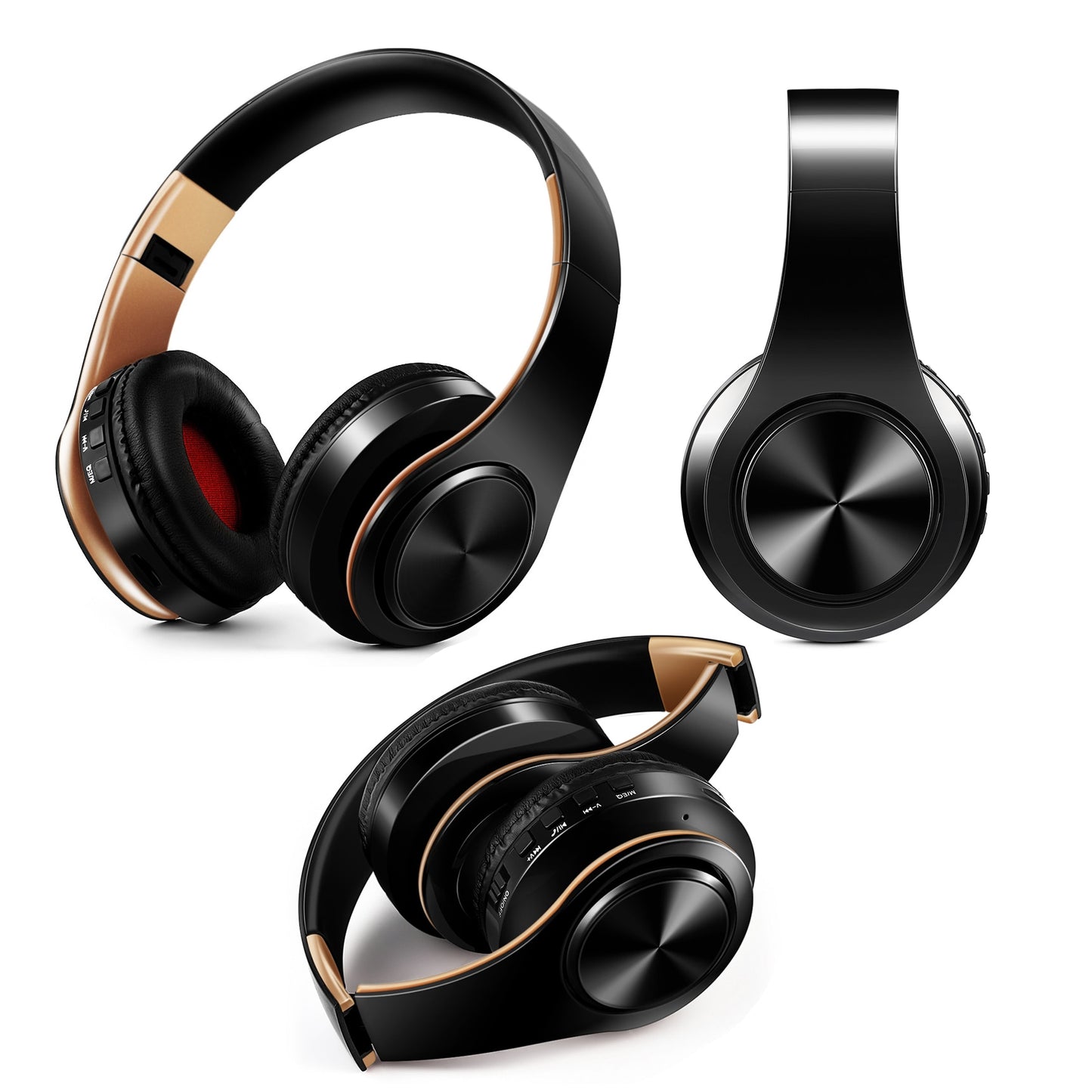 Wireless Bluetooth Headphones Over Ear With Mic Stereo Sound