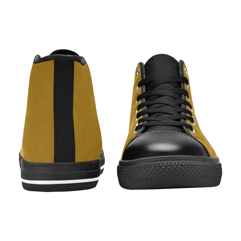 High Top Canvas Men's Shoes - Goldenrod/Mustard