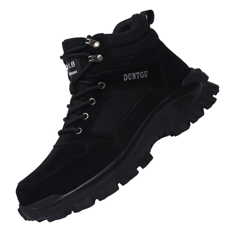 Men's Velvet/Suede Safety Boots - Steel Toed