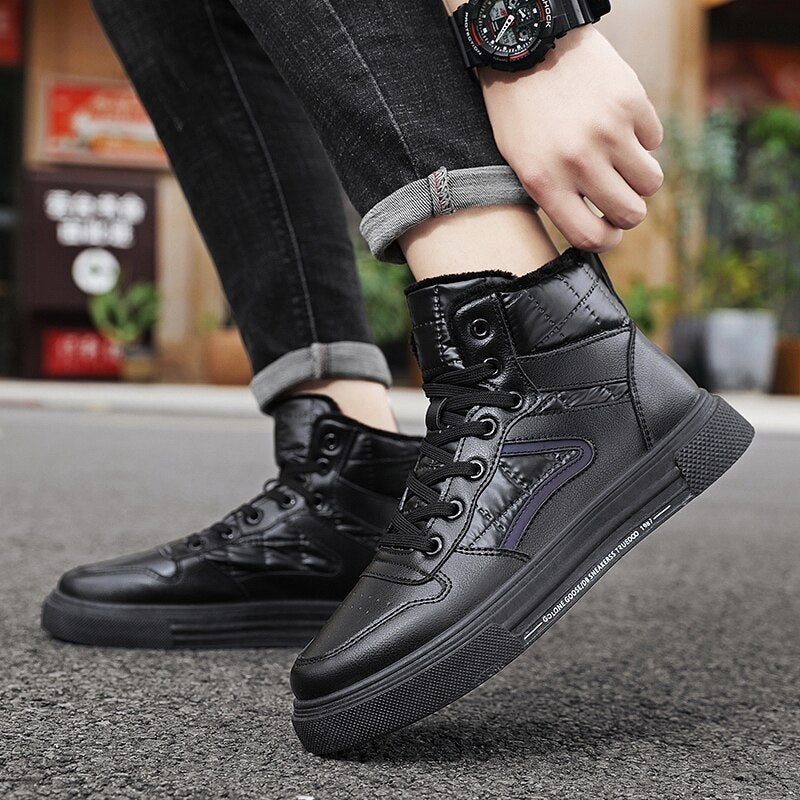 Men's High-Top Casual Sneakers - Canvas Shoes