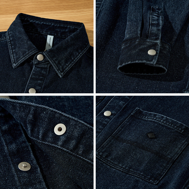 Men's Thick Pure Cotton Denim Coat