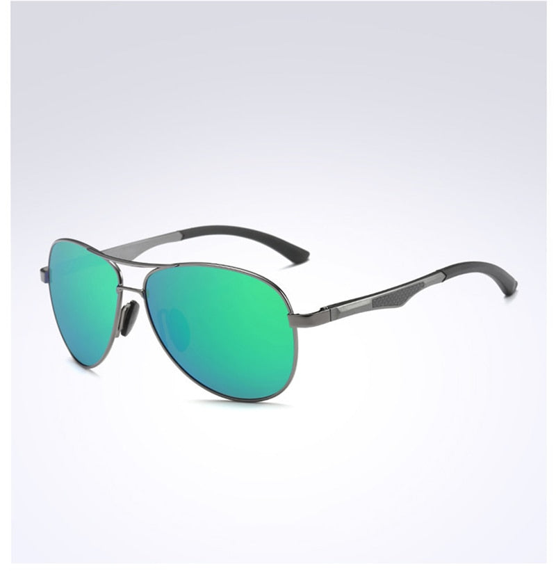 Polarized Aluminum Magnesium Aviator Style Sunglasses