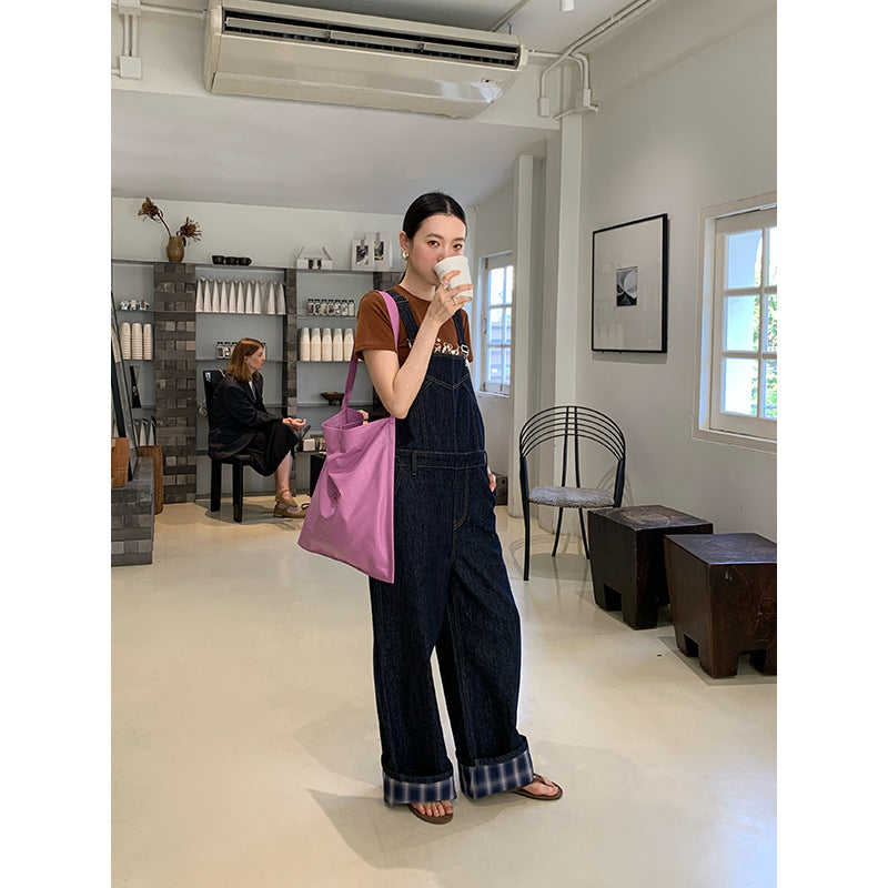 Premium Wide-Leg Overalls Made from Japanese Denim with Unique Design