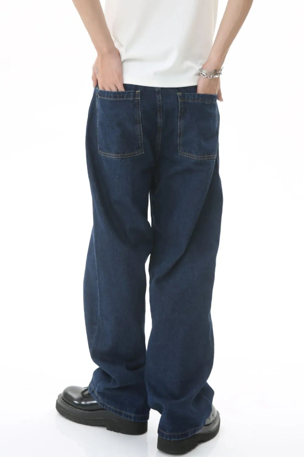 Men's Mid Rise Straight Leg Jeans - Premium Japanese Denim
