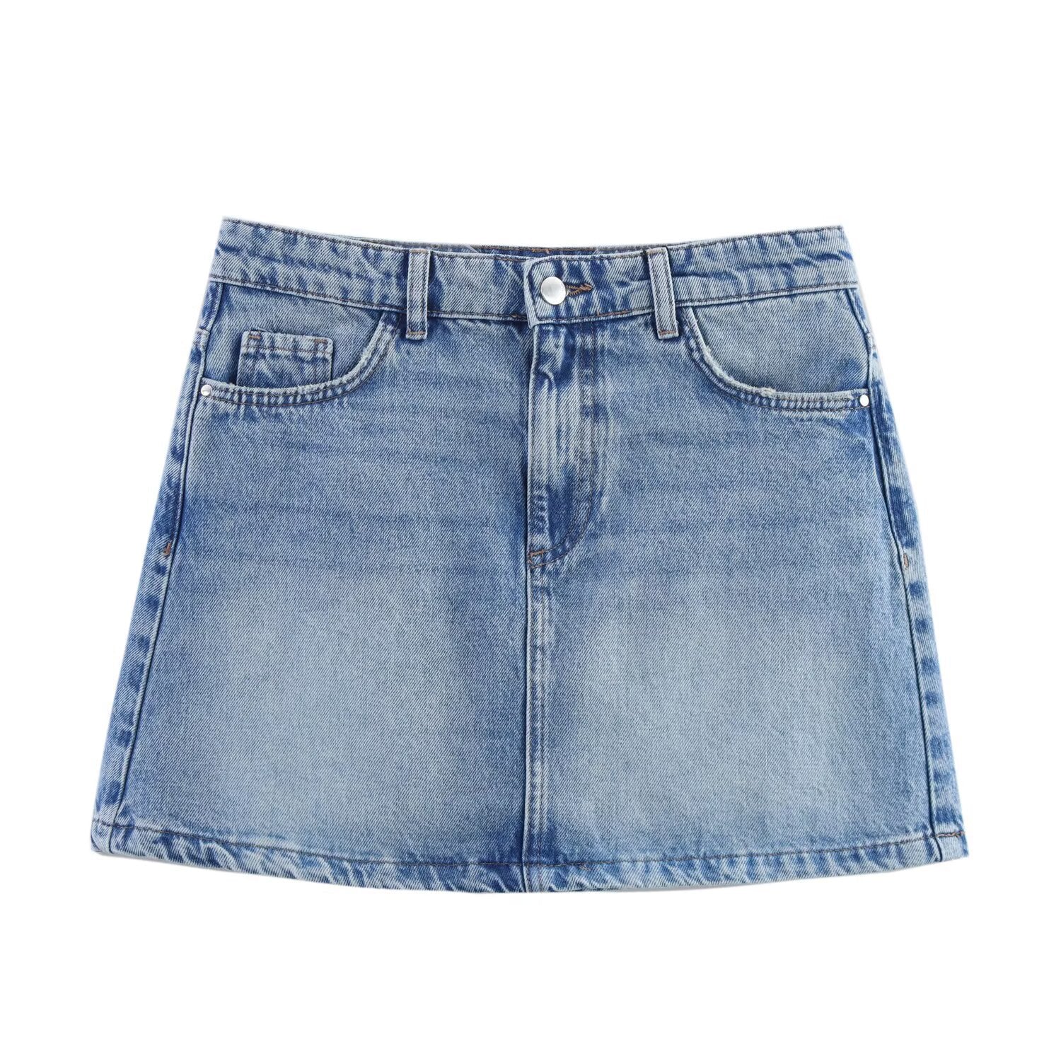 Vintage Denim Mini Skirt for Women