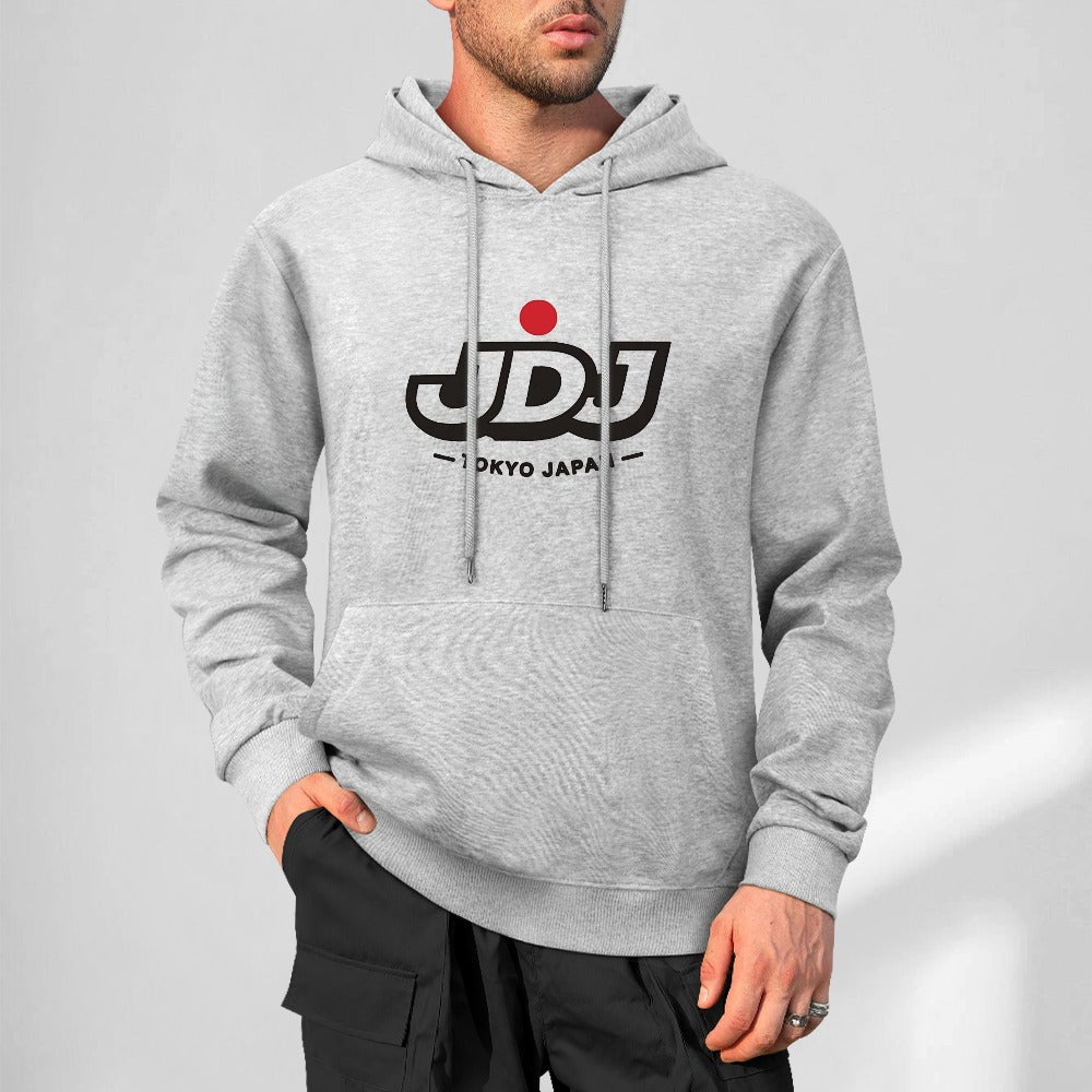 JDJ Tokyo Logo Pure Cotton Hoodie - Gray