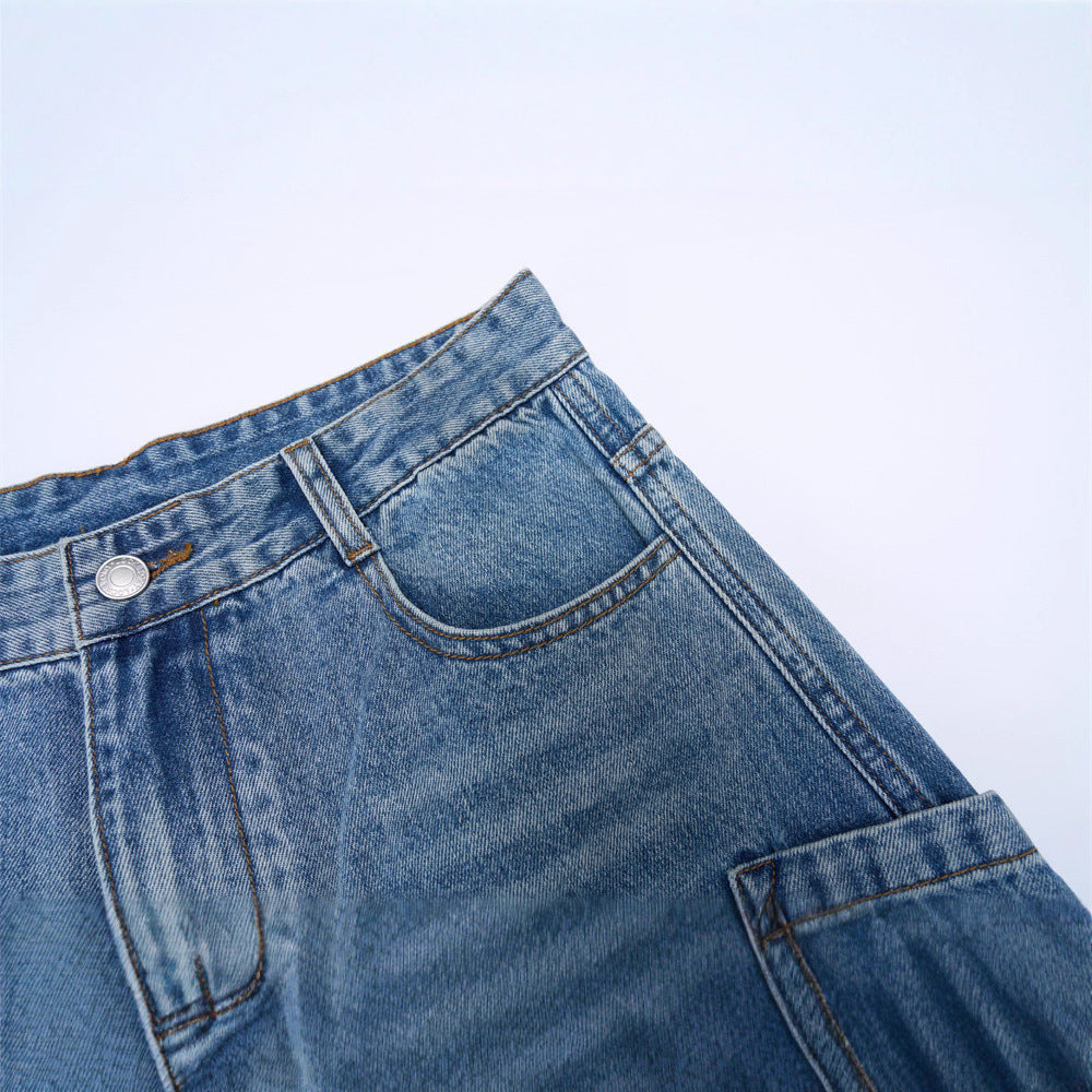 Men's Jeans - Multi-Pocket Cargo Style