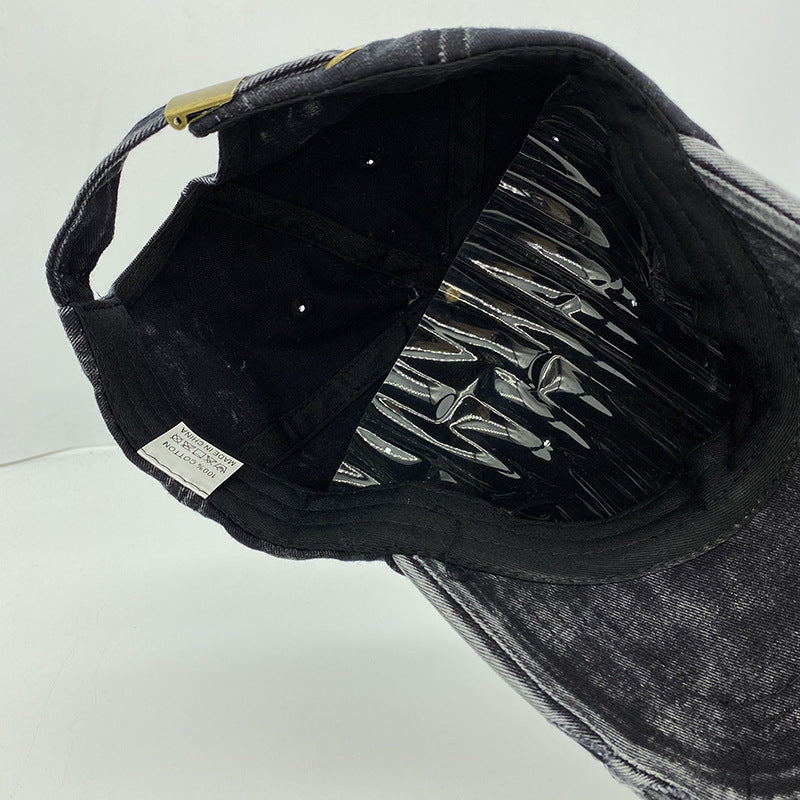 Women's Retro Denim Baseball Cap for Sun Protection