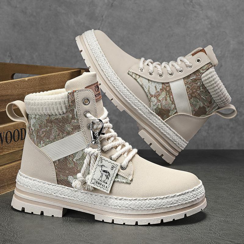 Canvas High Top Shoes for Men