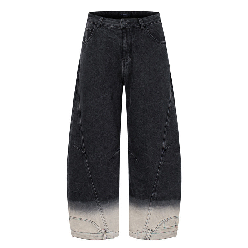 Retro Deconstructed Patchwork Designer Jeans