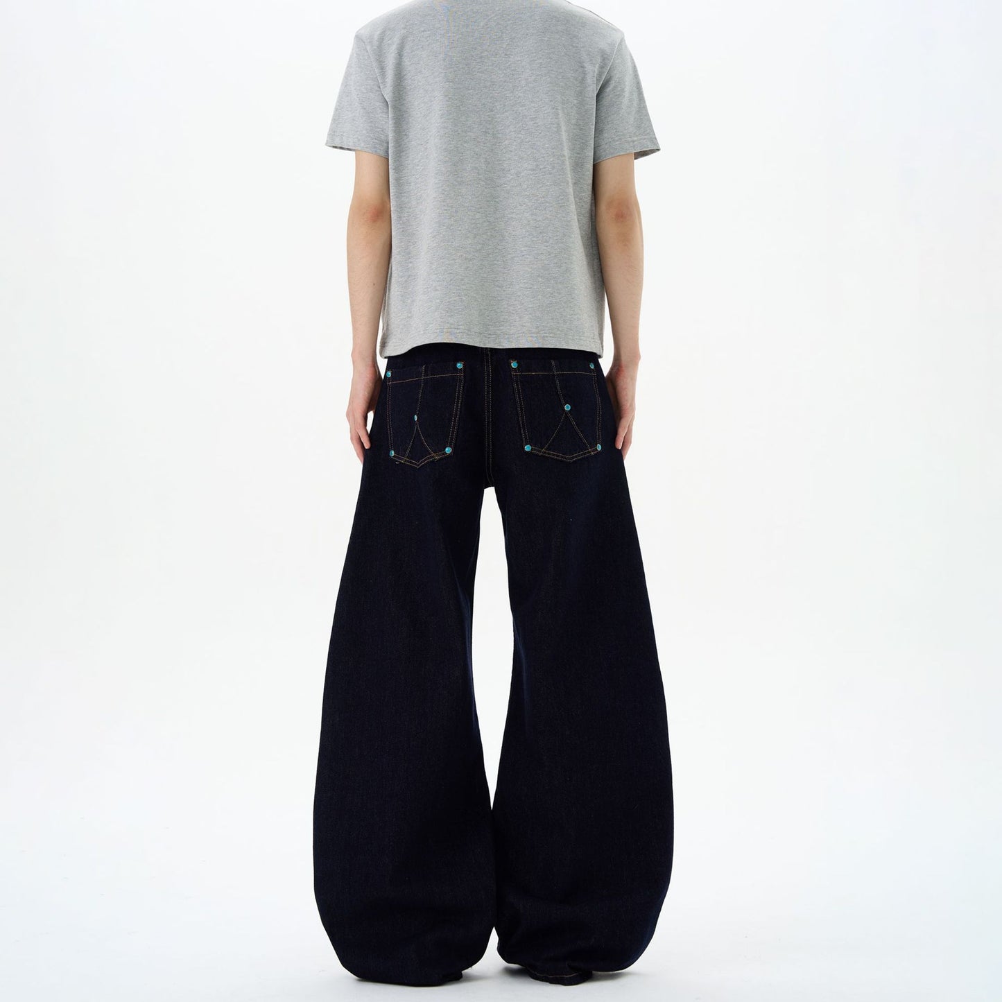 Bent Knife Jeans - Retro Loose Sickle Shaped Pants