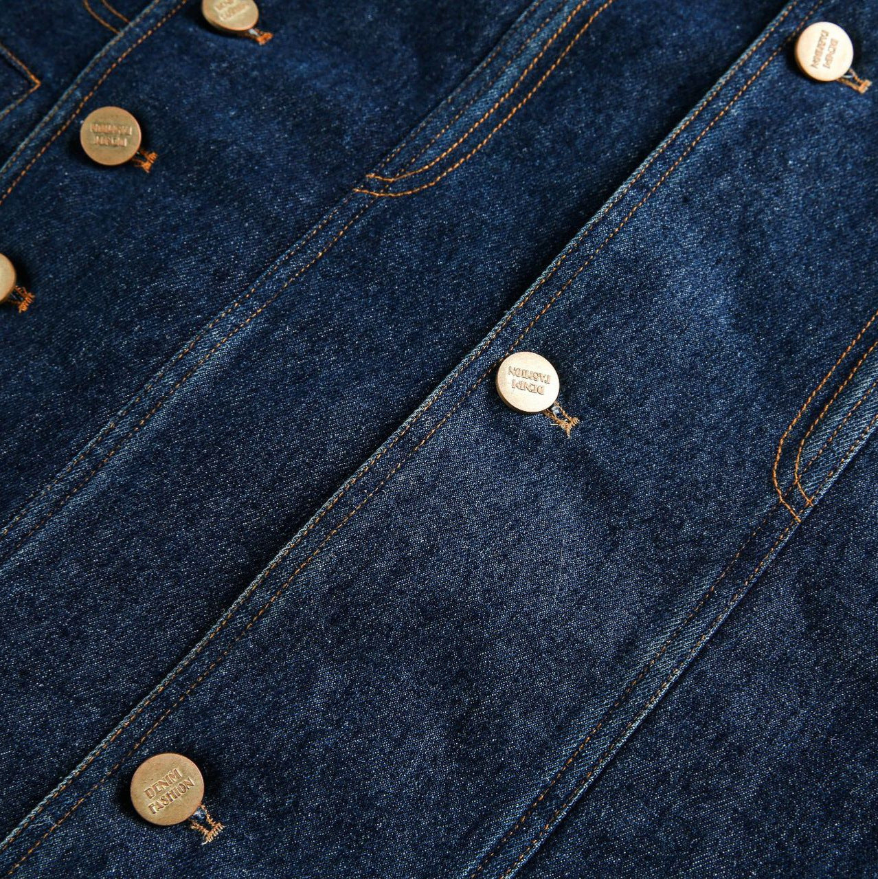 Vintage Denim Jacket with Metal Studs for