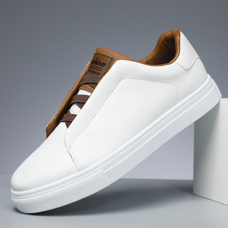 Men's Solid Color Lace Up Sneakers
