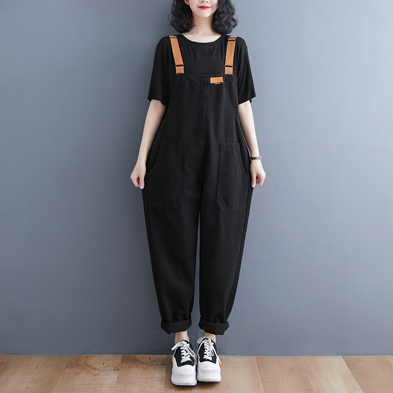 Casual Loose Denim Overalls for Women