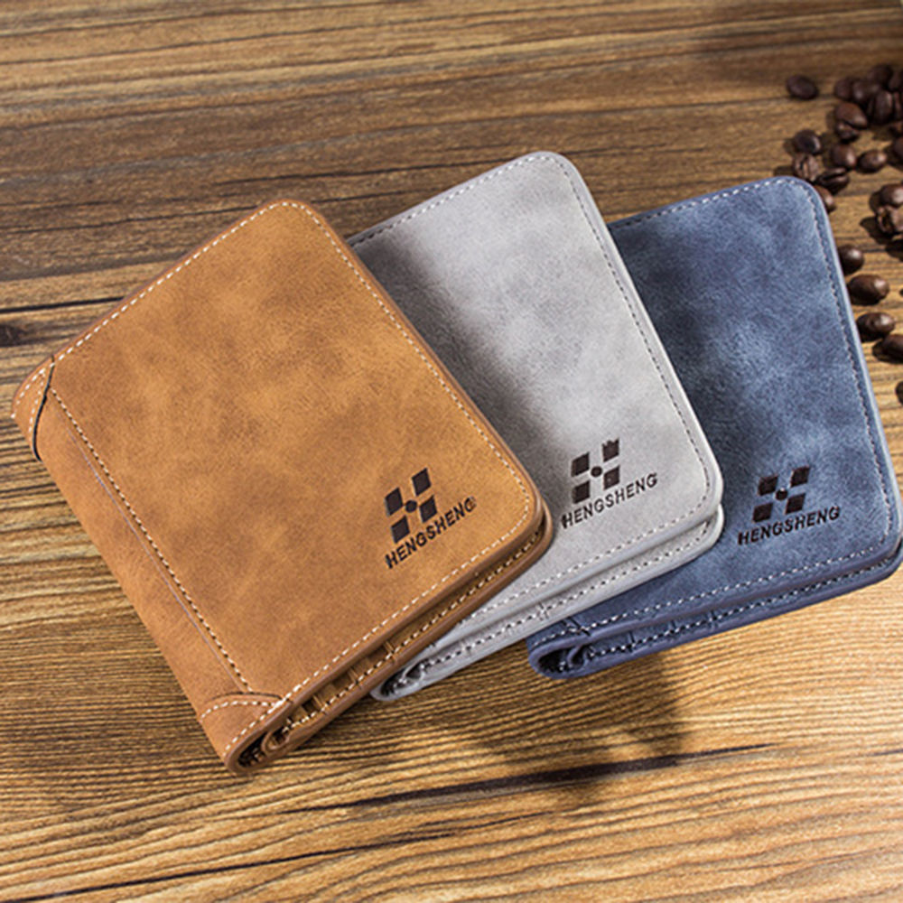 Men's Luxury Soft Business Leather Bifold Wallet Credit Card Holder