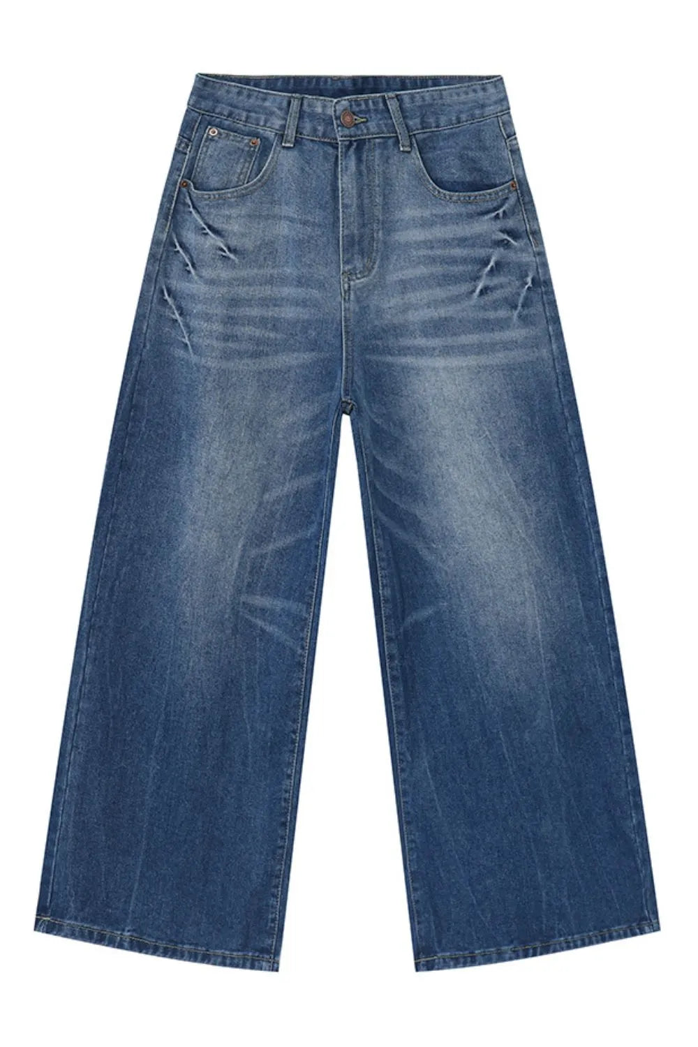 Premium Wide Leg Men's Jeans with Pockets - Japanese Denim