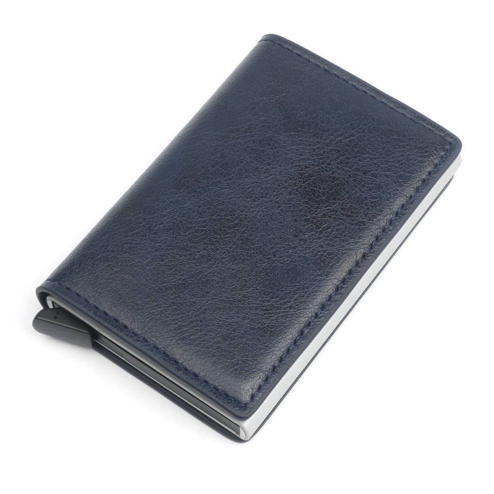 Men's Metal Card Holder - RFID Aluminum Alloy and Leather