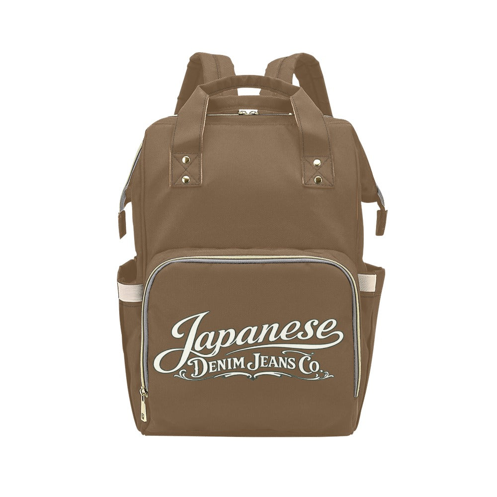 Japanese Denim Jeans Logo Backpack