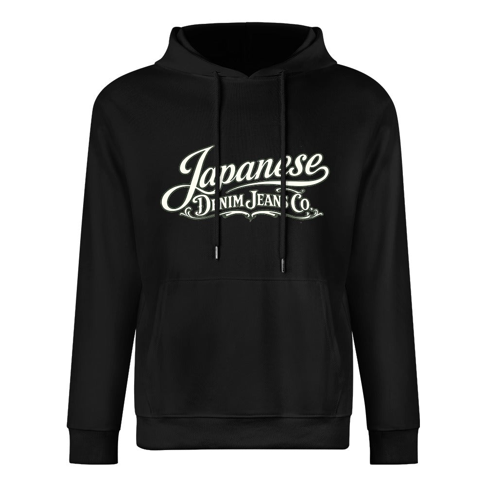 Japanese Denim Jeans Co Pure Cotton Hoodie - Black
