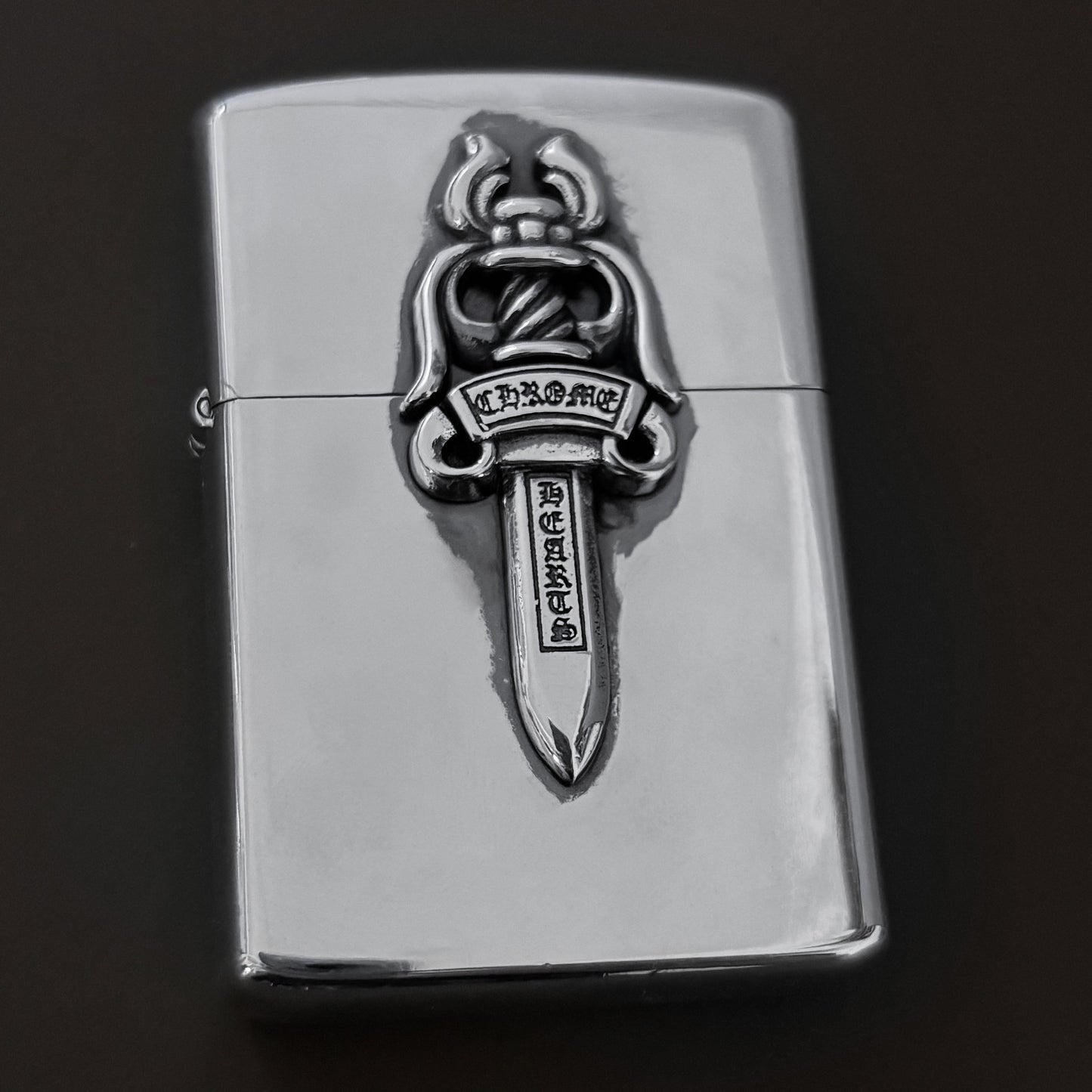 Retro Lighter — Silver Cross / Flame Cross / Sword / Tongue / Anchor Designs
