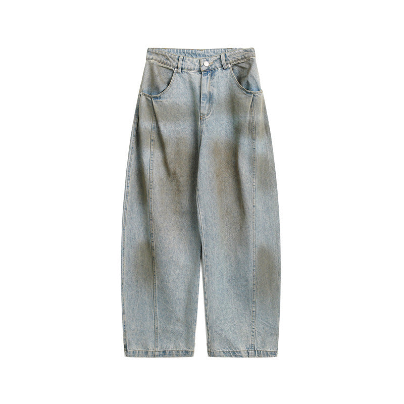 Wash and Tie-Dye Denim Jeans