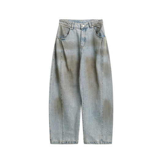 Wash and Tie-Dye Denim Jeans