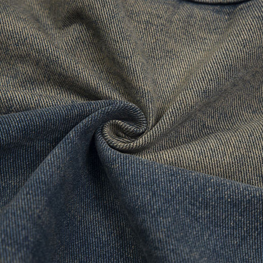 Vintage-Style Deconstructed Denim Jacket