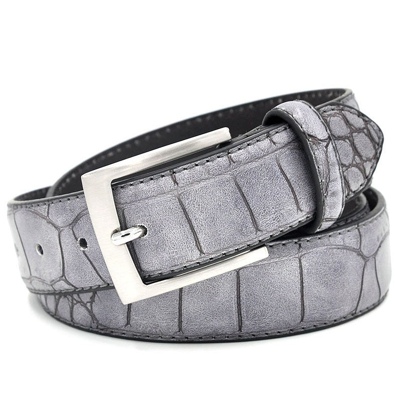 Men's Leather Pin Buckle Belt