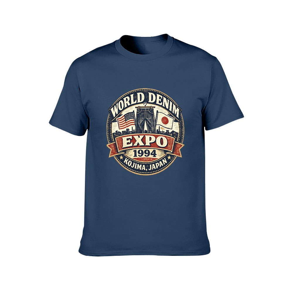 World Denim Expo 1994 Short Sleeve T Shirt - Navy Blue