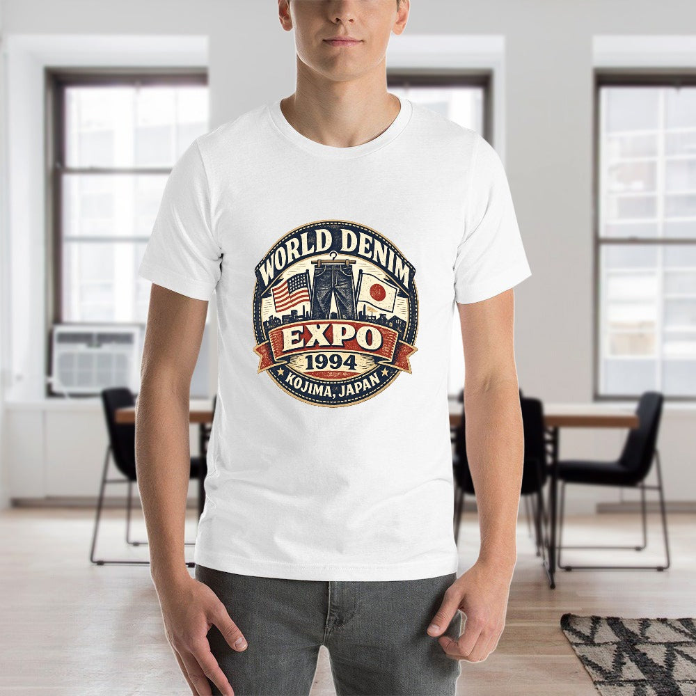 World Denim Expo 1994 Short Sleeve Cotton T-Shirt - White