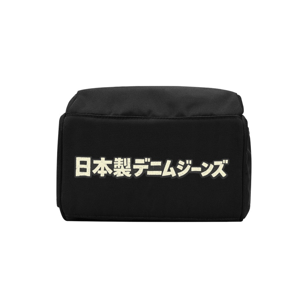 Japanese Denim Jeans Logo Backpack