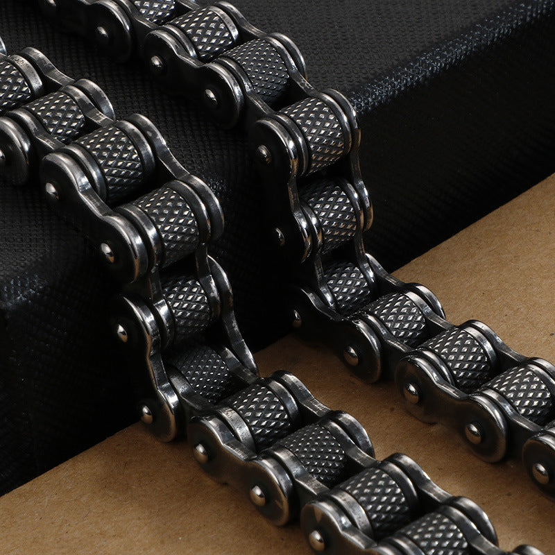 Bicycle Chain Bracelet - Titanium Steel