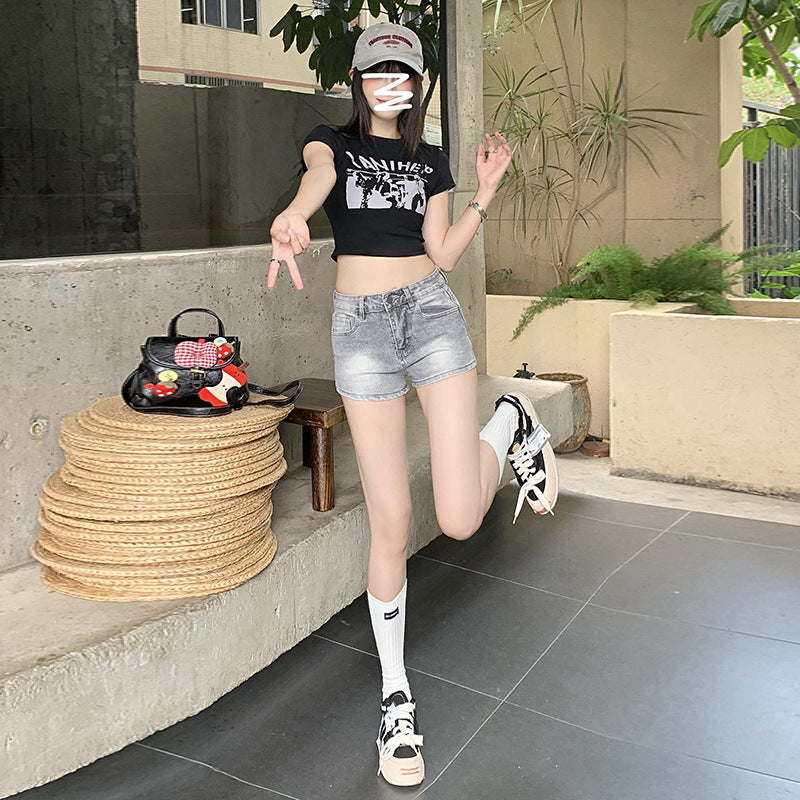 Women's Summer Low Waist Distressed Denim Shorts