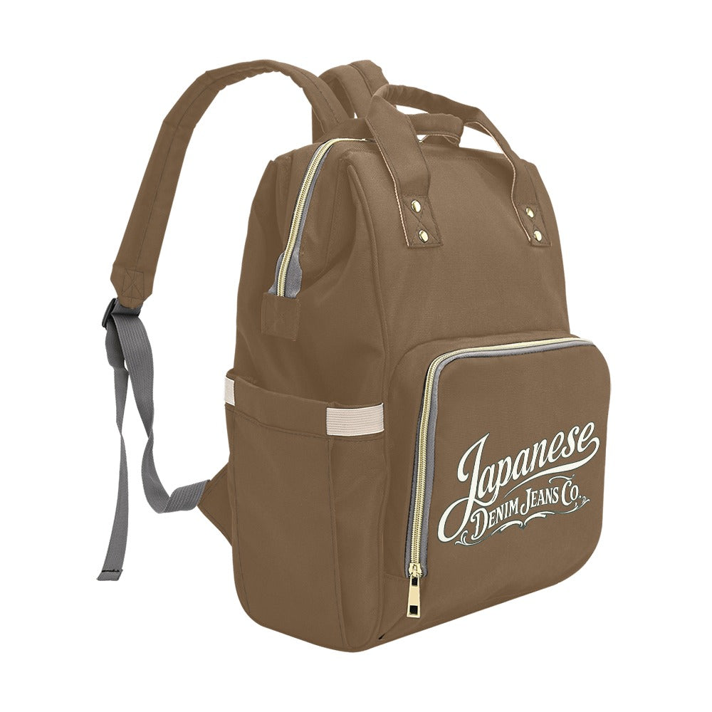 Japanese Denim Jeans Logo Backpack