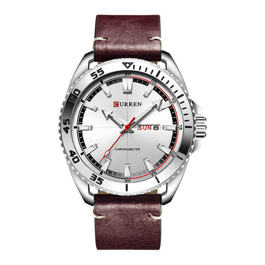 Luxury Men’s Leather Quartz Wrist Watches