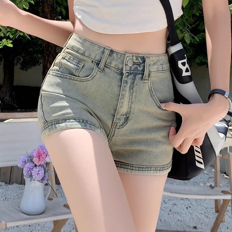 Vintage Women’s Denim Shorts - Summer Slim Fit High Street Design