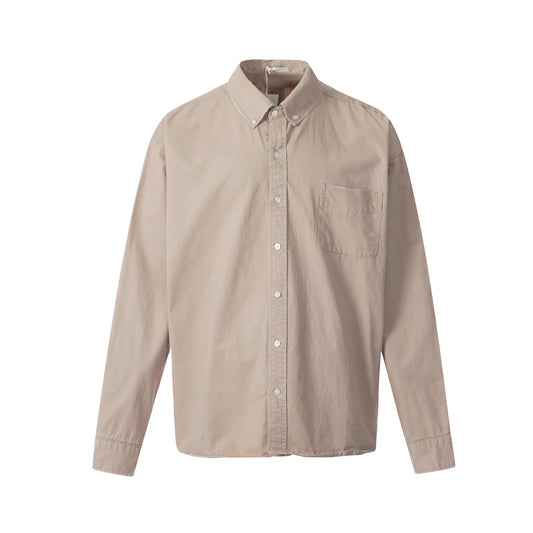 Long Sleeve Shirt for Men and Women Loose Casual Versatile Lazy Style Trendy Blouse