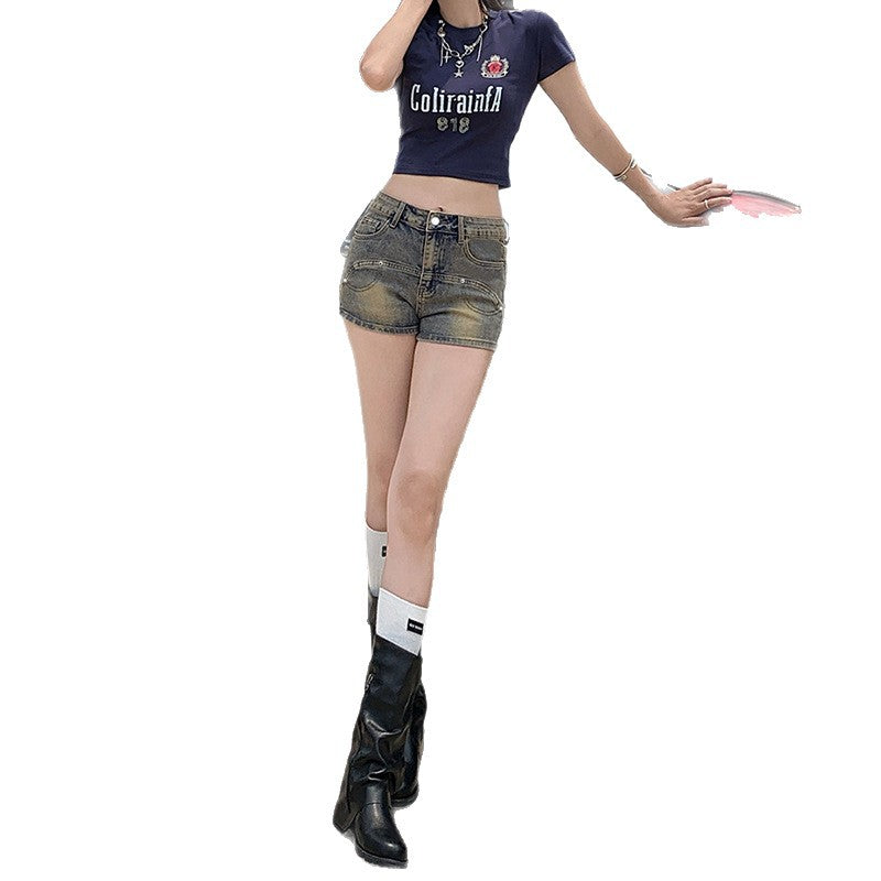 Style Ins Bodycon Denim Shorts for Women