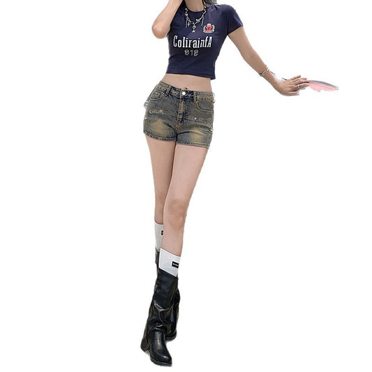 Style Ins Bodycon Denim Shorts for Women