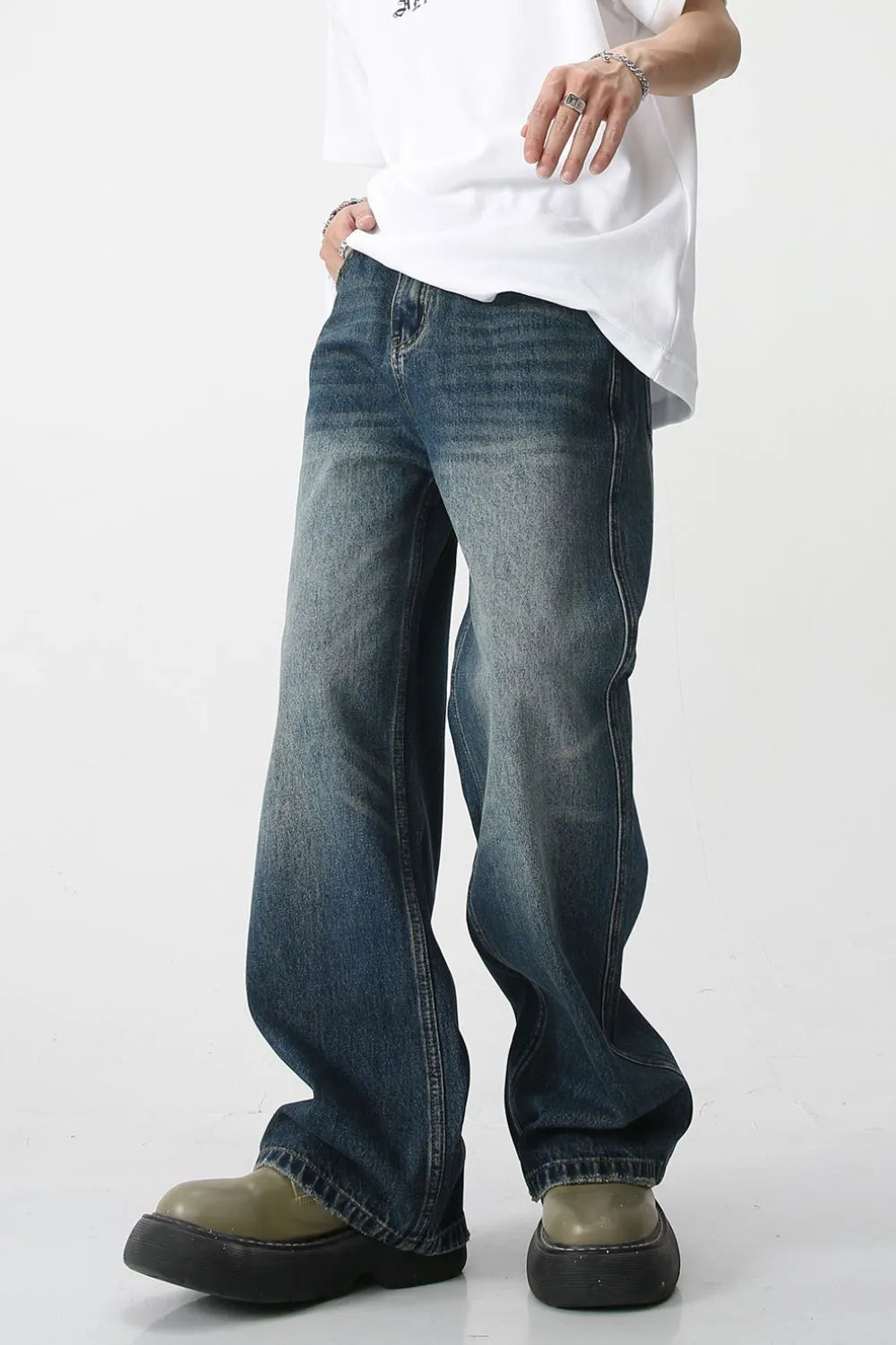 Premium Bootcut Jeans with Pockets - Japanese Denim