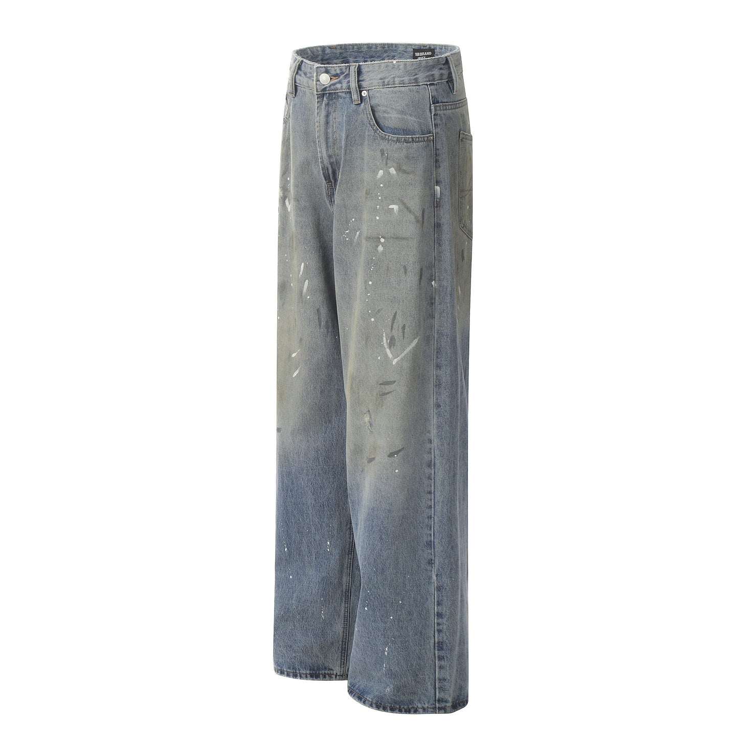 Gradient Loose Fit Three-Dimensional  Casual Pile Slim Wide-Leg Long Pants