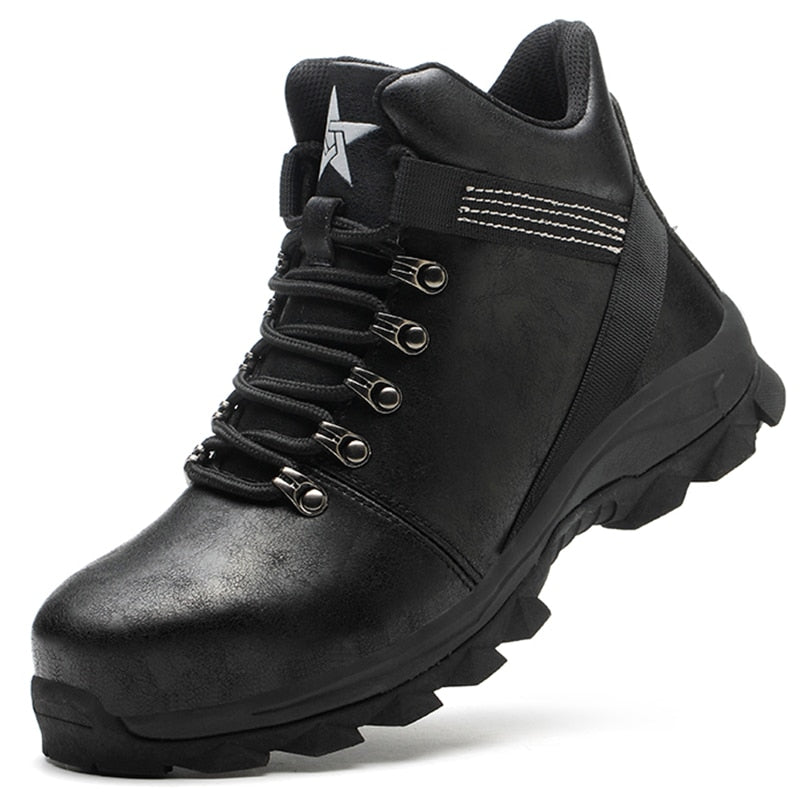 Men's Safety Boots - Indestructible Work Shoes with Steel Toe