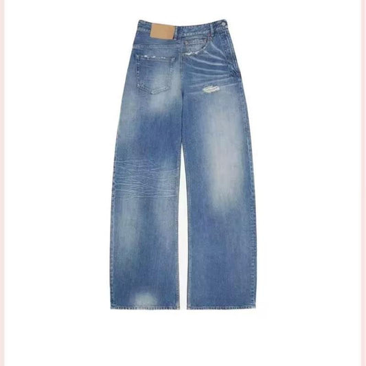 High Waisted Women's Denim Pants - Premium Japanese Craftsmanship