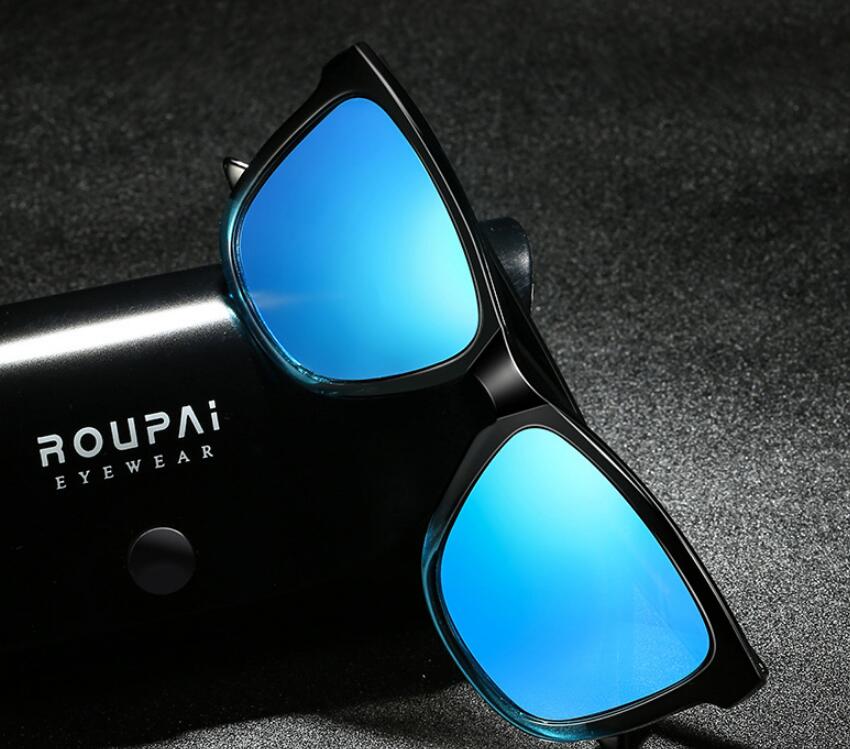 Polarized Sunglasses with Gradient Colors and Mirror Coating