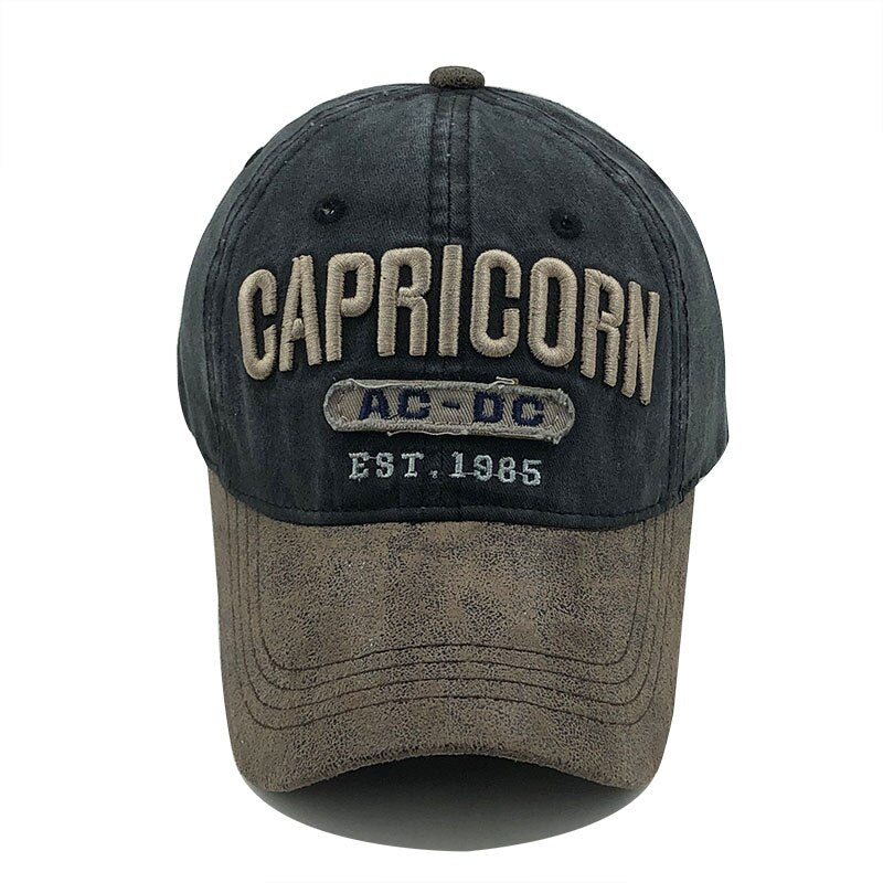 Denim Fishing Baseball Caps - Embroidered Snapback Hat