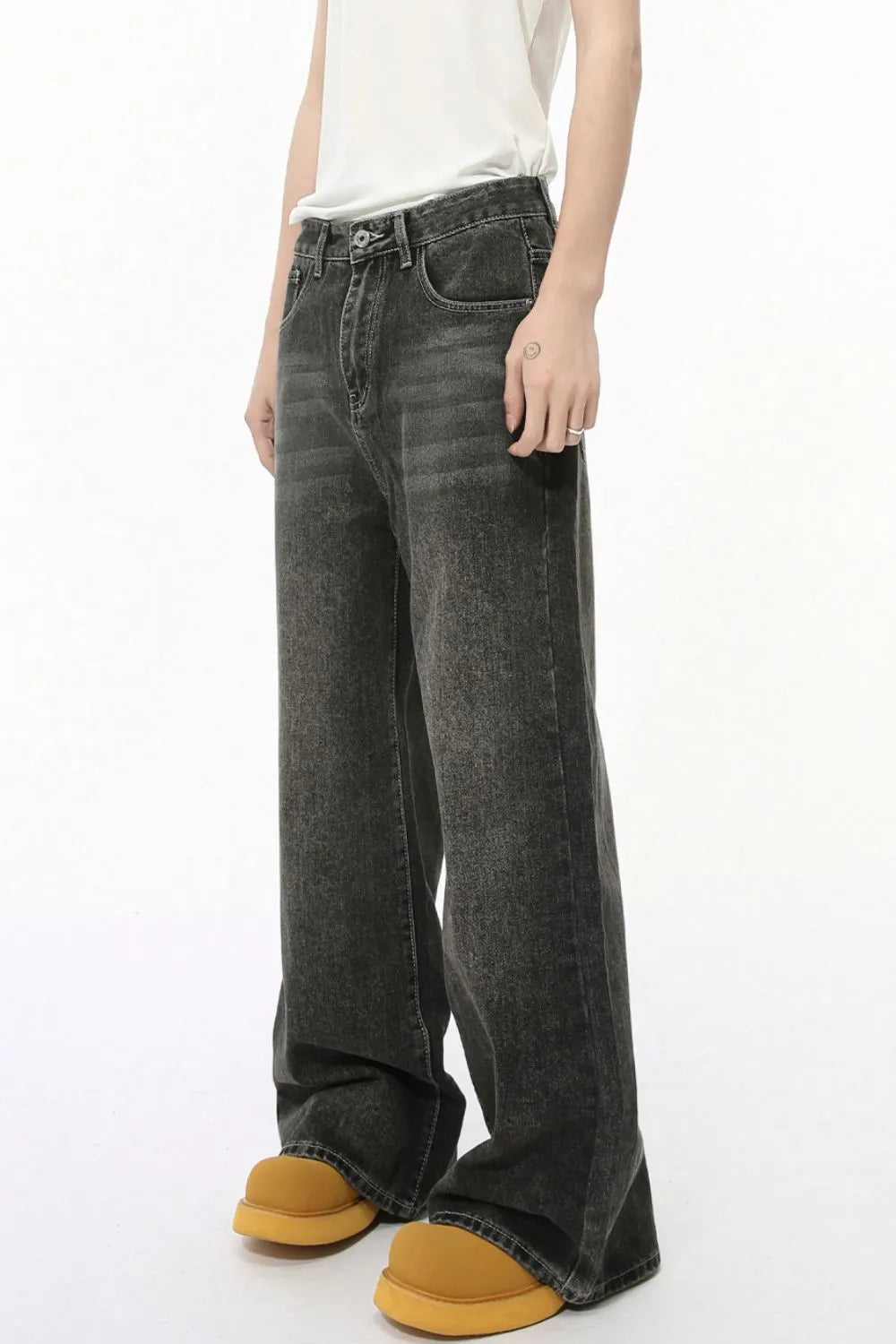 Premium Wide Leg Men's Jeans with Pockets