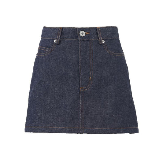 Women's Classic Denim Mini Skirt - Summer Versatile Half Skirt