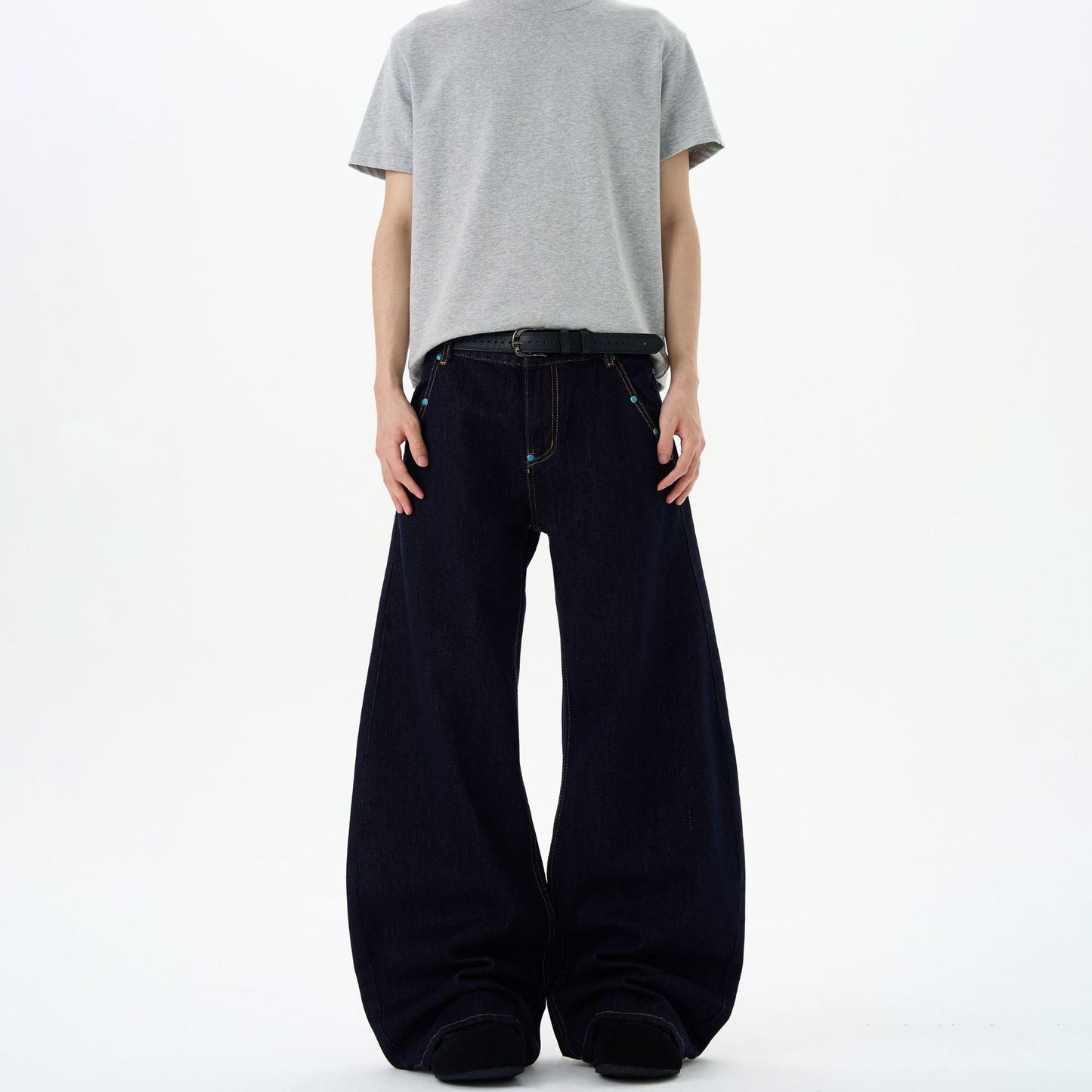 Bent Knife Jeans - Retro Loose Sickle Shaped Pants