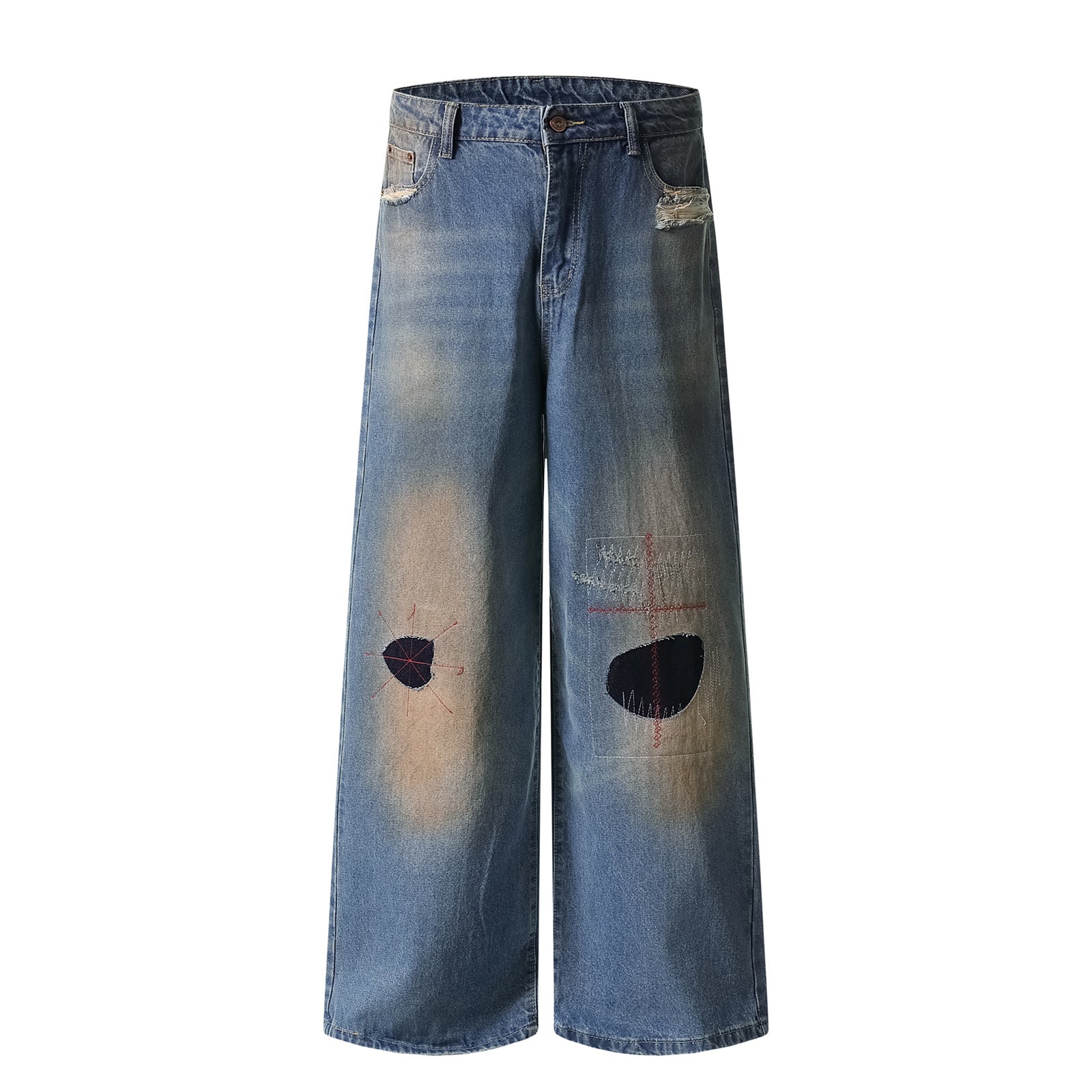 Premium Distressed Straight Leg Jeans – Japanese Denim