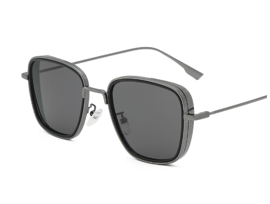 Steampunk Sunglasses Vintage Square Metal Frame UV400 Eyewear